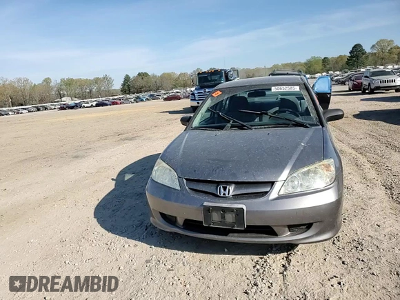 2004 Honda Civic LX with VIN 2HGES15534H627448, listed as a Copart auction lot 50652585 with 209,876 mi miles and Clean Title. Bid and sale history available at carsss.com. Image 10.