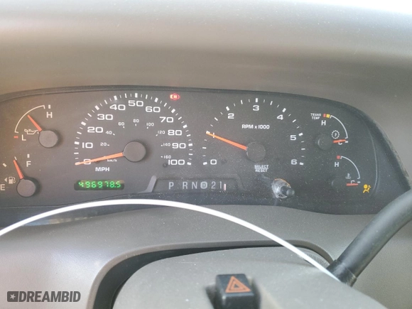 2003 Ford Super Duty F-250 XL with VIN 1FTNW20L83EB74433, listed as a Copart auction lot 42360395 with 496,978 mi miles and Salvage Title. Bid and sale history available at carsss.com. Image 9.