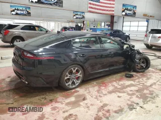 2018 Kia Stinger GT2 with VIN KNAE55LC3J6015694, listed as a Copart auction lot 51275075 with 43,999 mi miles and Salvage Title. Bid and sale history available at carsss.com. Image 3.