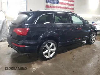 2012 Audi Q7 S line with VIN WA1DGAFE1CD009562, listed as a Copart auction lot 45904125 with 124,378 mi miles and Salvage title. Bid and sale history available at DreamBid. Image 3.