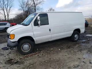 2006 Ford Econoline Cargo with VIN 1FTSE34L86DA93285, listed as a Copart auction lot 84040754 with 155,304 mi miles and Salvage Title. Bid and sale history available at carsss.com. Image 1.