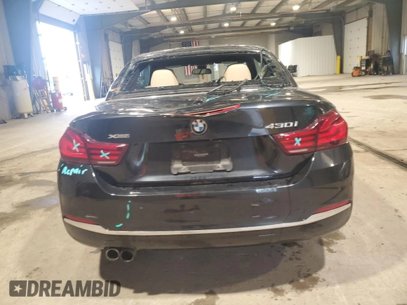 2020 BMW 4 Series 430i xDrive with VIN WBA4Z3C05L5N80743, listed as a Copart auction lot 57790385 with 12,498 mi miles and Salvage title. Bid and sale history available at DreamBid. Image 6.