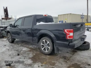 2019 Ford F-150 XL with VIN 1FTEW1E54KKE61689, listed as a Copart auction lot 87960225 with 94,355 mi miles and Salvage Title. Bid and sale history available at carsss.com. Image 2.