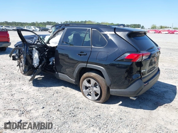 2025 Toyota RAV4 XLE with VIN 2T3W1RFV1SC307210, listed as a IAAI auction lot 42029879 with 1 mi miles. Bid and sale history available at carsss.com. Image 3.