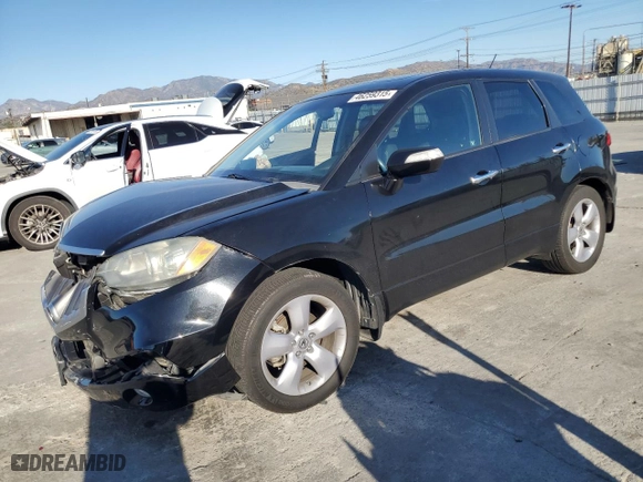 2009 Acura RDX Tech Pkg with VIN 5J8TB18589A002648, listed as a Copart auction lot 46259315 with 117,553 mi miles and Salvage Title. Bid and sale history available at carsss.com. Image 1.
