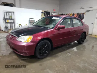 2002 Honda Civic z VIN 2HGES25842H512127, wystawiony jako Copart lot #80272844 z przebiegiem 229 671 mil mil oraz Szkoda całkowita • Salvage title. Historia ofert i sprzedaży dostępna na DreamBid. Obrazek 1.