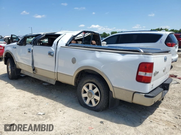 2007 Ford F-150 XLT with VIN 1FTPW14V37KD01921, listed as a Copart auction lot 62876465 with 214,260 mi miles and Salvage title. Bid and sale history available at DreamBid. Image 2.