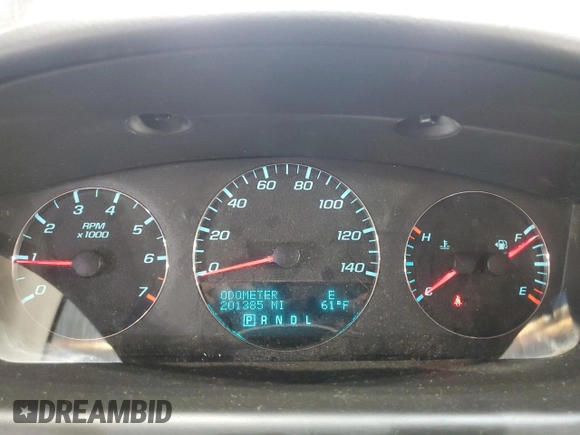 2012 Chevrolet Impala LT Fleet with VIN 2G1WG5E32C1274811, listed as a Copart auction lot 54977515 with 201,385 mi miles and Clean Title. Bid and sale history available at DreamBid. Image 9.
