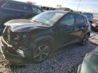 2021 Hyundai Kona Ultimate with VIN KM8K53A58MU651375, listed as a Copart auction lot 83068364 with 41,129 mi miles and Salvage Title. Bid and sale history available at carsss.com. Image 1.