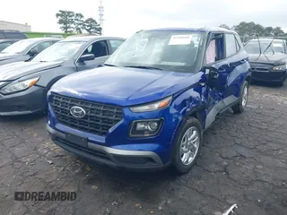 2021 Hyundai Venue SE with VIN KMHRB8A35MU114482, listed as a IAAI auction lot 41499660 with 77,166 mi miles and . Bid and sale history available at DreamBid. Image 2.