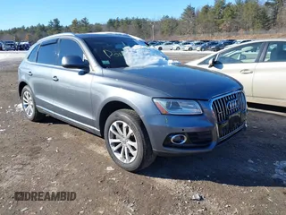 2014 Audi Q5 Premium z VIN WA1CFAFP9EA004081, wystawiony jako IAAI lot #41429686 z przebiegiem 110 490 mil mil oraz . Historia ofert i sprzedaży dostępna na DreamBid. Obrazek 1.