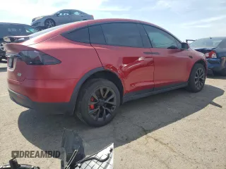 2023 Tesla Model X Plaid with VIN 7SAXCBE66PF427020, listed as a Copart auction lot 53890405 with 30,575 mi miles and Salvage Title. Bid and sale history available at DreamBid. Image 3.