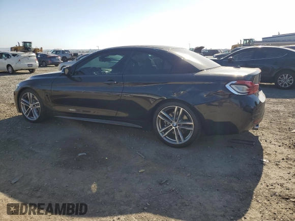 2018 BMW 4 Series 440i z VIN WBA4Z5C54JEE16519, wystawiony jako Copart lot #53020025 z przebiegiem 81 951 mil mil oraz Szkoda całkowita • Salvage title. Historia ofert i sprzedaży dostępna na DreamBid. Obrazek 2.
