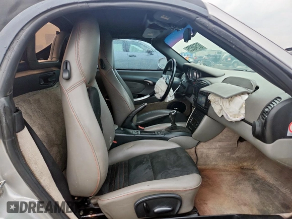 2002 Porsche Boxster S with VIN WP0CB29802S660218, listed as a Copart auction lot 62540525 with 129,940 mi miles and Salvage title. Bid and sale history available at DreamBid. Image 10.
