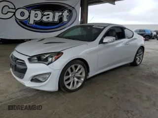 2015 Hyundai Genesis Coupe 3.8L Base z VIN KMHHT6KJ2FU125176, wystawiony jako Copart lot #60435415 z przebiegiem 80 476 mil mil oraz Czysty tytuł • Clean title. Historia ofert i sprzedaży dostępna na DreamBid. Obrazek 1.