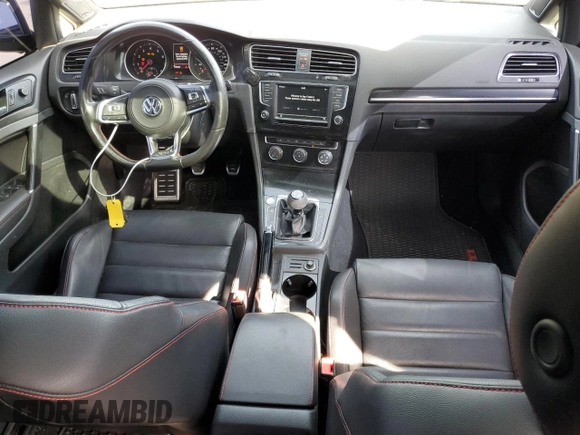 2017 Volkswagen Golf GTI Autobahn with VIN 3VW547AU0HM026107, listed as a Copart auction lot 69959084 with 115,640 mi miles and Salvage Title. Bid and sale history available at carsss.com. Image 8.