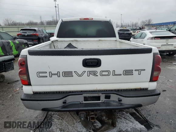 2007 Chevrolet Silverado 1500 LS with VIN 1GCEC19X07Z161070, listed as a Copart auction lot 44288975 with 130,969 mi miles and Salvage Title. Bid and sale history available at DreamBid. Image 6.