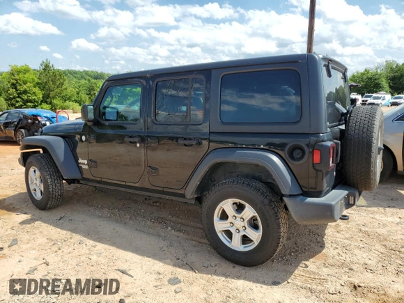 2019 Jeep Wrangler Unlimited Sport S с VIN 1C4HJXDGXKW610844, выставлен на аукционе Copart как лот 57952945 с пробегом 62 171 миль миль и Списание • Salvage title. История ставок и продаж доступна на DreamBid. Изображение 2.