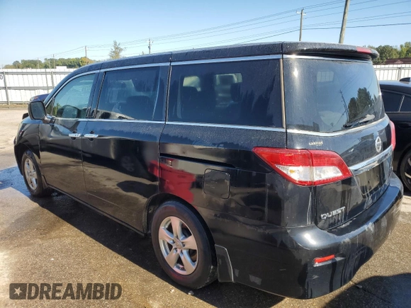 2015 Nissan Quest SV with VIN JN8AE2KP9F9128399, listed as a Copart auction lot 74980554 with 108,346 mi miles and Salvage Title. Bid and sale history available at carsss.com. Image 2.