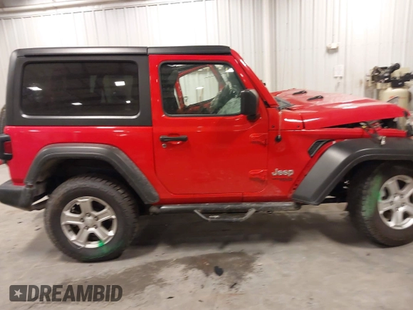 2019 Jeep Wrangler Sport S with VIN 1C4GJXAG4KW646013, listed as a IAAI auction lot 41556750 with 44,911 mi miles and . Bid and sale history available at DreamBid. Image 14.