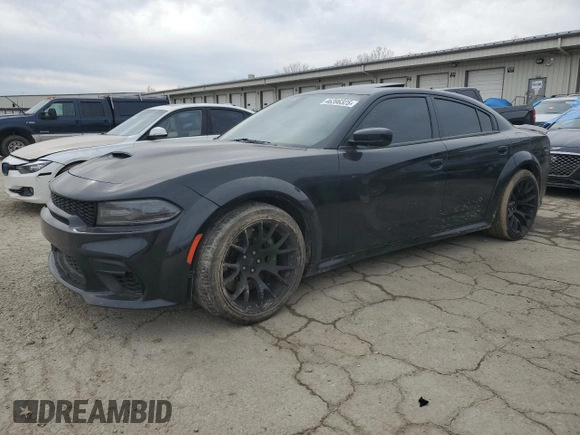 2021 Dodge Charger Scat Pack with VIN 2C3CDXGJ7MH584590, listed as a Copart auction lot 46396325 with 51,257 mi miles and Salvage Title. Bid and sale history available at DreamBid. Image 1.