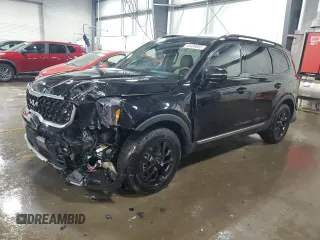 2023 Kia Telluride SX Prestige X-Pro z VIN 5XYP5DGC6PG406098, wystawiony jako Copart lot #48406085 z przebiegiem 47 863 mil mil oraz Szkoda całkowita • Salvage title. Historia ofert i sprzedaży dostępna na DreamBid. Obrazek 1.