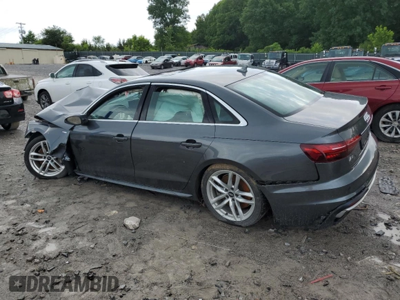 2020 Audi A4 Premium z VIN WAUDNAF46LA046544, wystawiony jako Copart lot #58383165 z przebiegiem Nie podano mil oraz Szkoda całkowita • Salvage title. Historia ofert i sprzedaży dostępna na DreamBid. Obrazek 2.