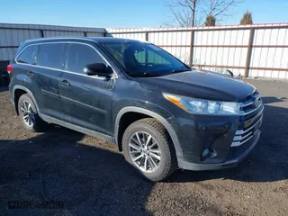 2019 Toyota Highlander SE with VIN 5TDJZRFH3KS580338, listed as a IAAI auction lot 41736059 with 128,487 mi miles. Bid and sale history available at carsss.com. Image 1.