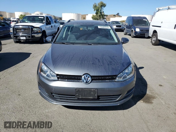 2015 Volkswagen Golf SportWagen TDI SE with VIN 3VWCA7AU2FM507120, listed as a Copart auction lot 73509374 with 68,538 mi miles and Salvage Title. Bid and sale history available at carsss.com. Image 5.