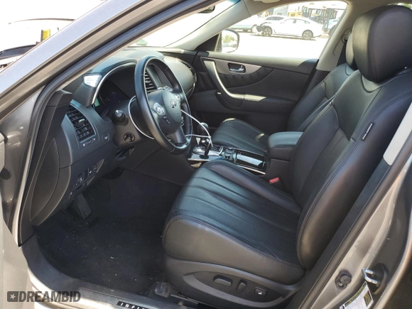2017 Infiniti QX70 with VIN JN8CS1MW9HM416391, listed as a Copart auction lot 69823174 with 35,846 mi miles and Salvage Title. Bid and sale history available at carsss.com. Image 7.