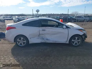 2013 Hyundai Elantra Coupe GS with VIN KMHDH6AE2DU023345, listed as a IAAI auction lot 41685816 with 1 mi miles. Bid and sale history available at carsss.com. Image 13.