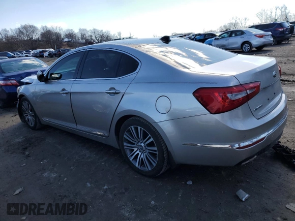 2014 Kia Cadenza Premium with VIN KNALN4D78E5139605, listed as a Copart auction lot 45453455 with 130,764 mi miles and Salvage Title. Bid and sale history available at carsss.com. Image 2.
