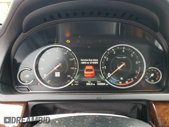 2015 BMW 7 Series 750Li xDrive with VIN WBAYF8C50FD654051, listed as a Copart auction lot 84419284 with 164,994 mi miles and Clean title. Bid and sale history available at DreamBid. Image 9.