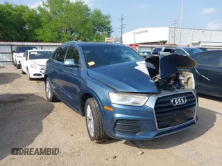 2016 Audi Q3 Premium Plus with VIN WA1BFCFS8GR010311, listed as a IAAI auction lot 41927789 with 91,400 mi miles. Bid and sale history available at carsss.com. Image 1.