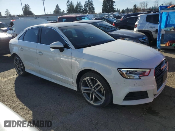 2018 Audi A3 Sedan Premium Plus with VIN WAUJ8GFF3J1052636, listed as a Copart auction lot 46314934 with 44,606 mi miles. Bid and sale history available at carsss.com. Image 4.