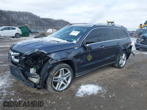 2014 Mercedes-Benz GL-Class GL 550 with VIN 4JGDF7DE3EA321574, listed as a IAAI auction lot 41598200 with 93,190 mi miles. Bid and sale history available at carsss.com. Image 6.
