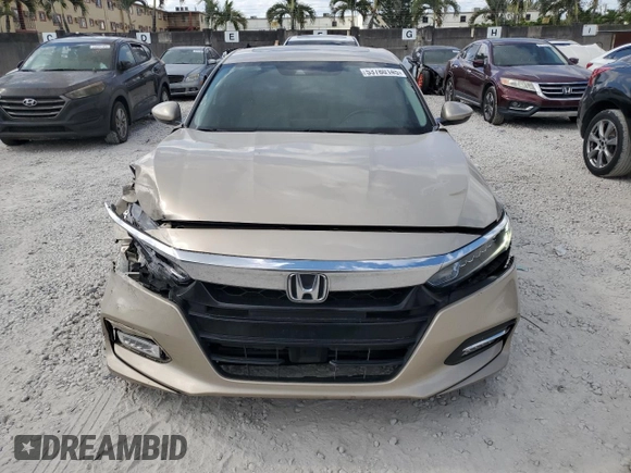 2018 Honda Accord EX-L с VIN 1HGCV3F51JA013212, выставлен на аукционе Copart как лот 53780145 с пробегом 156 907 миль миль и Списание • Salvage title. История ставок и продаж доступна на DreamBid. Изображение 5.