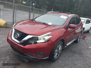 2015 Nissan Murano SL with VIN 5N1AZ2MG1FN220025, listed as a IAAI auction lot 41804836 with 109,481 mi miles. Bid and sale history available at carsss.com. Image 17.