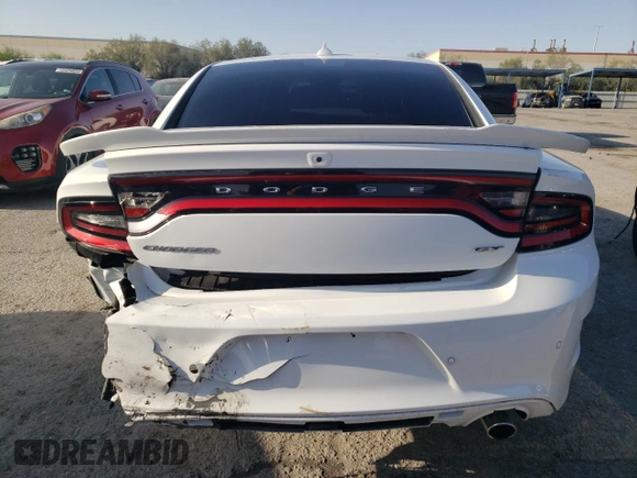 2023 Dodge Charger GT with VIN 2C3CDXHG7PH639336, listed as a Copart auction lot 55560004 with 3,968 mi miles and Salvage Title. Bid and sale history available at carsss.com. Image 6.