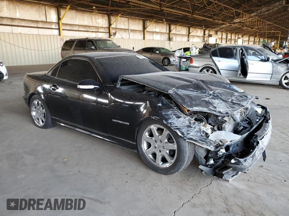 2003 Mercedes-Benz SLK 230 Kompressor z VIN WDBKK49F83F288867, wystawiony jako Copart lot #75726114 z przebiegiem 121 407 mil mil oraz Szkoda całkowita • Salvage title. Historia ofert i sprzedaży dostępna na DreamBid. Obrazek 4.