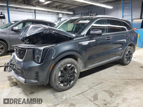 2024 Kia Sorento S z VIN 5XYRLDJC1RG288018, wystawiony jako Copart lot #48064775 z przebiegiem 8 266 mil mil oraz Szkoda całkowita • Salvage title. Historia ofert i sprzedaży dostępna na DreamBid. Obrazek 1.