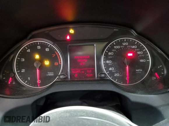 2010 Audi Q5 Premium with VIN WA1CKAFP6AA078600, listed as a Copart auction lot 84750464 with 90,347 mi miles and Salvage title. Bid and sale history available at DreamBid. Image 9.