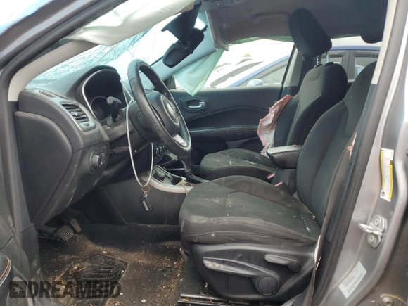 2017 Jeep Compass Sport с VIN 3C4NJDAB7HT656026, выставлен на аукционе Copart как лот 57790745 с пробегом Не указан миль и На запчасти • Non repairable. История ставок и продаж доступна на DreamBid. Изображение 7.