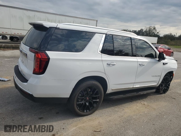 2023 GMC Yukon SLT with VIN 1GKS2BKD3PR278528, listed as a Copart auction lot 74959104 with 19,951 mi miles and Salvage Title. Bid and sale history available at carsss.com. Image 3.