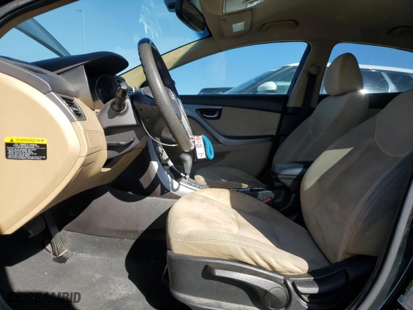 2013 Hyundai Elantra GLS PZEV with VIN 5NPDH4AE3DH159292, listed as a Copart auction lot 43340365 with 107,673 mi miles and Salvage Title. Bid and sale history available at carsss.com. Image 7.
