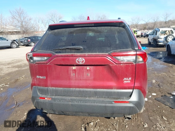 2019 Toyota RAV4 XLE with VIN JTMP1RFV9KD038616, listed as a IAAI auction lot 41776547 with 111,576 mi miles. Bid and sale history available at carsss.com. Image 16.