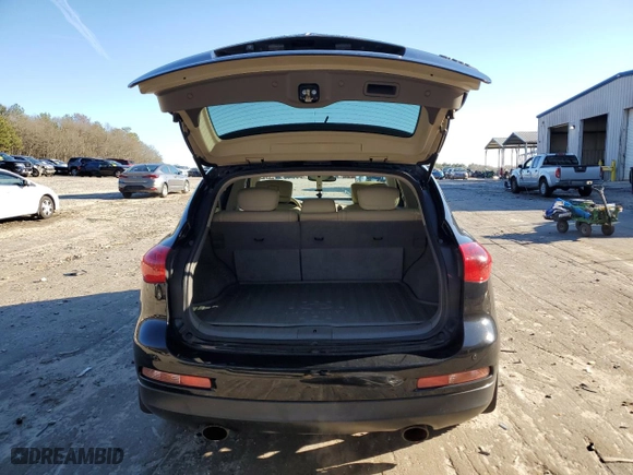 2012 Infiniti EX35 Journey with VIN JN1AJ0HRXCM450856, listed as a Copart auction lot 45136885 with 145,894 mi miles and Salvage Title. Bid and sale history available at carsss.com. Image 6.