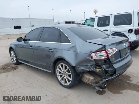2016 Audi A4 Premium Plus with VIN WAUFFAFL2GN017733, listed as a IAAI auction lot 41589846 with 62,125 mi miles. Bid and sale history available at carsss.com. Image 3.