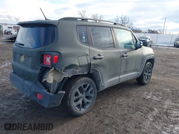 2016 Jeep Renegade Latitude with VIN ZACCJBBT8GPC87587, listed as a IAAI auction lot 41640863 with 106,020 mi miles. Bid and sale history available at carsss.com. Image 4.
