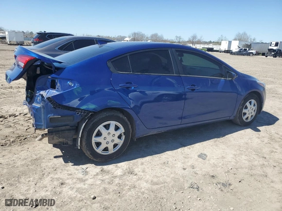 2017 Kia Forte LX with VIN 3KPFK4A76HE029500, listed as a Copart auction lot 47666495 with 86,191 mi miles and Salvage Title. Bid and sale history available at carsss.com. Image 3.